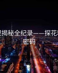 焦点影视揭秘全纪录——探花精选流量密码