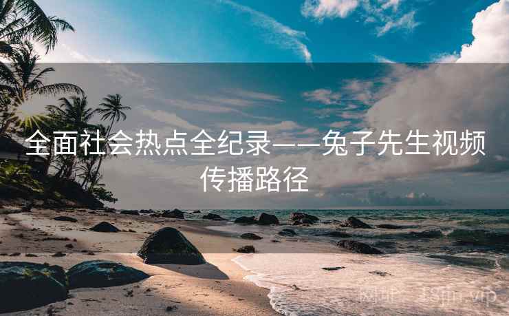 全面社会热点全纪录——兔子先生视频传播路径