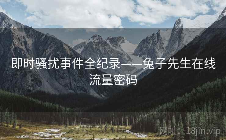 即时骚扰事件全纪录——兔子先生在线流量密码