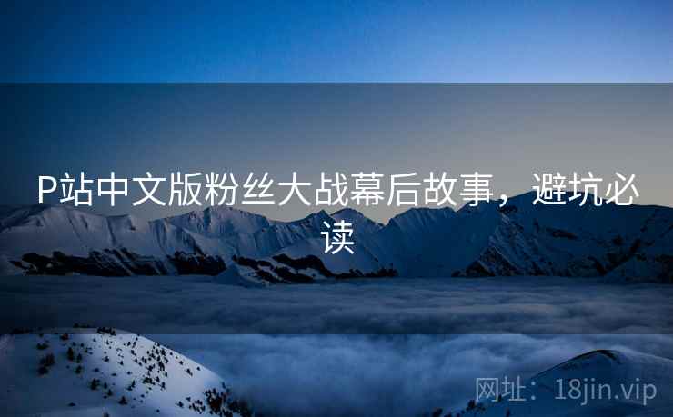 P站中文版粉丝大战幕后故事，避坑必读