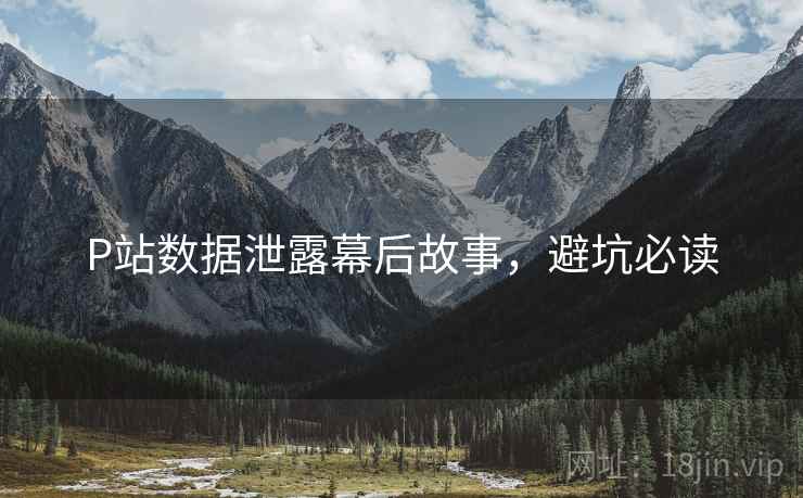 P站数据泄露幕后故事，避坑必读