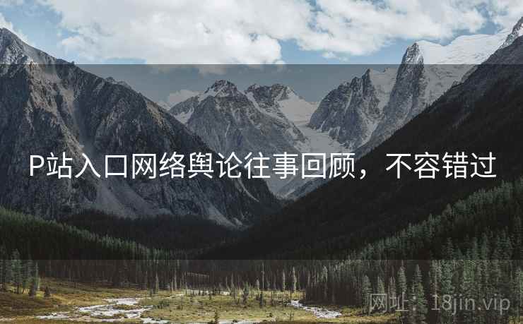P站入口网络舆论往事回顾，不容错过